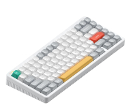 Klawiatura NuPhy Halo IO 75 / Ionic White / Brown Max